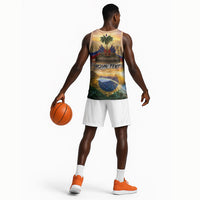 Personalized Brazil Haiti Basketball Jersey Heritage Landscape