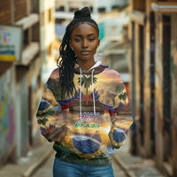 Personalized Brazil Haiti Hoodie Heritage Landscape