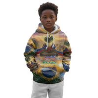 Personalized Brazil Haiti Kid Hoodie Heritage Landscape