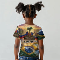 Personalized Brazil Haiti Kid T shirt Heritage Landscape
