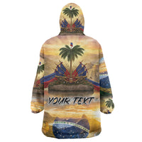 Personalized Brazil Haiti Wearable Blanket Hoodie Heritage Landscape