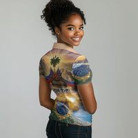 Personalized Brazil Haiti Women Polo Shirt Heritage Landscape