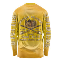 Honor Buffalo Soldiers Long Sleeve Shirt African American Cavalry Yellow Version - Wonder Print Shop