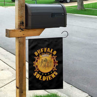Honor Buffalo Soldiers Garden Flag African American Cavalry Black Version - Wonder Print Shop