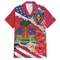 Haitian Heritage Month Hawaiian Shirt Haitian Americans Proud Grunge Style