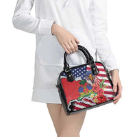 Haitian Heritage Month Shoulder Handbag Haitian Americans Proud Grunge Style
