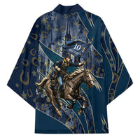 Buffalo Soldiers 10th Cavalry Regiment Ride Or Die Kimono Patriotic Military Heritage Distressed City Skyline Graphic Art