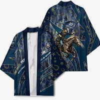 Buffalo Soldiers 10th Cavalry Regiment Ride Or Die Kimono Patriotic Military Heritage Distressed City Skyline Graphic Art