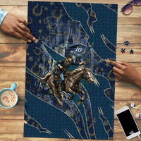 Buffalo Soldiers 10th Cavalry Regiment Ride Or Die Puzzle Patriotic Military Heritage Distressed City Skyline Graphic Art