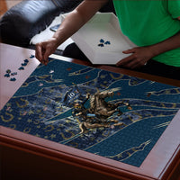 Buffalo Soldiers 10th Cavalry Regiment Ride Or Die Puzzle Patriotic Military Heritage Distressed City Skyline Graphic Art