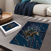 Buffalo Soldiers 10th Cavalry Regiment Ride Or Die Puzzle Patriotic Military Heritage Distressed City Skyline Graphic Art