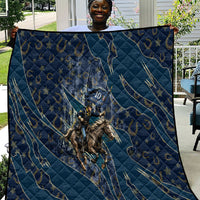 Buffalo Soldiers 10th Cavalry Regiment Ride Or Die Quilt Patriotic Military Heritage Distressed City Skyline Graphic Art