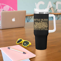 Buffalo Soldiers Tumbler With Handle 9th and 10th Cavalry African American Heros Black Soldiers - Wonder Print Shop