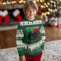 Buffalo Soldiers Ugly Christmas Sweater 9th and 10th Cavalry Afro African American Heros - Wonder Print Shop