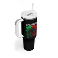 Buffalo Soldiers Tumbler With Handle 9th and 10th Cavalry Afro African American Heros - Wonder Print Shop