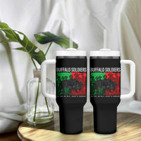 Buffalo Soldiers Tumbler With Handle 9th and 10th Cavalry Afro African American Heros - Wonder Print Shop
