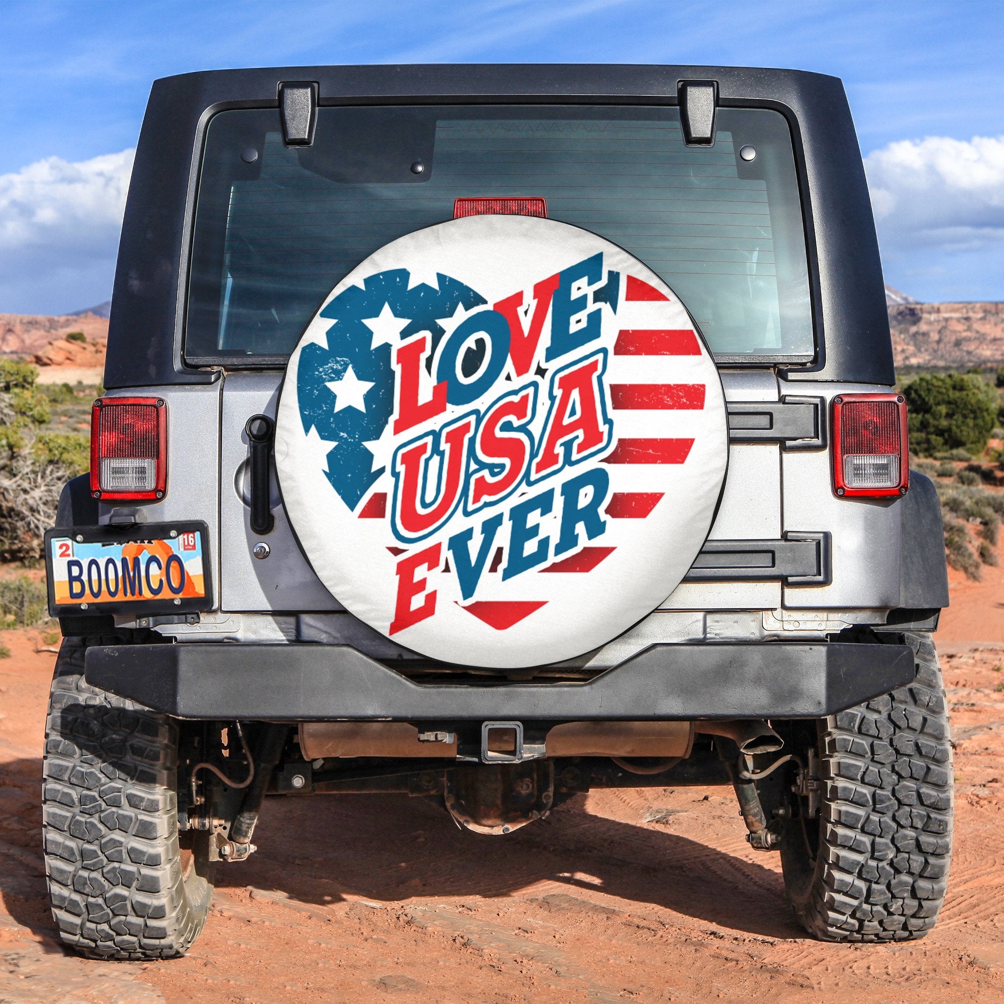 4th Of July Tire Covers - US Independence Day Love USA Ever Spare Tire Cover NO.10 LT8 - Wonder Print Shop