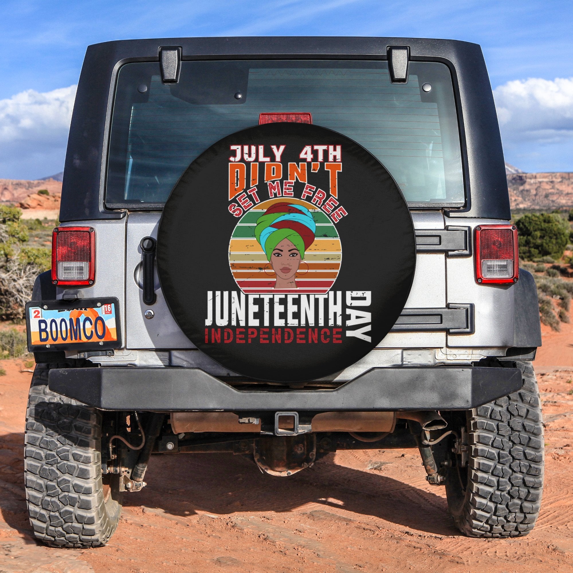 African Tire Covers - Juneteenth Spare Tire Cover July 4th Didn't Set Me Free Juneteenth Independence Day NO.100 LT8