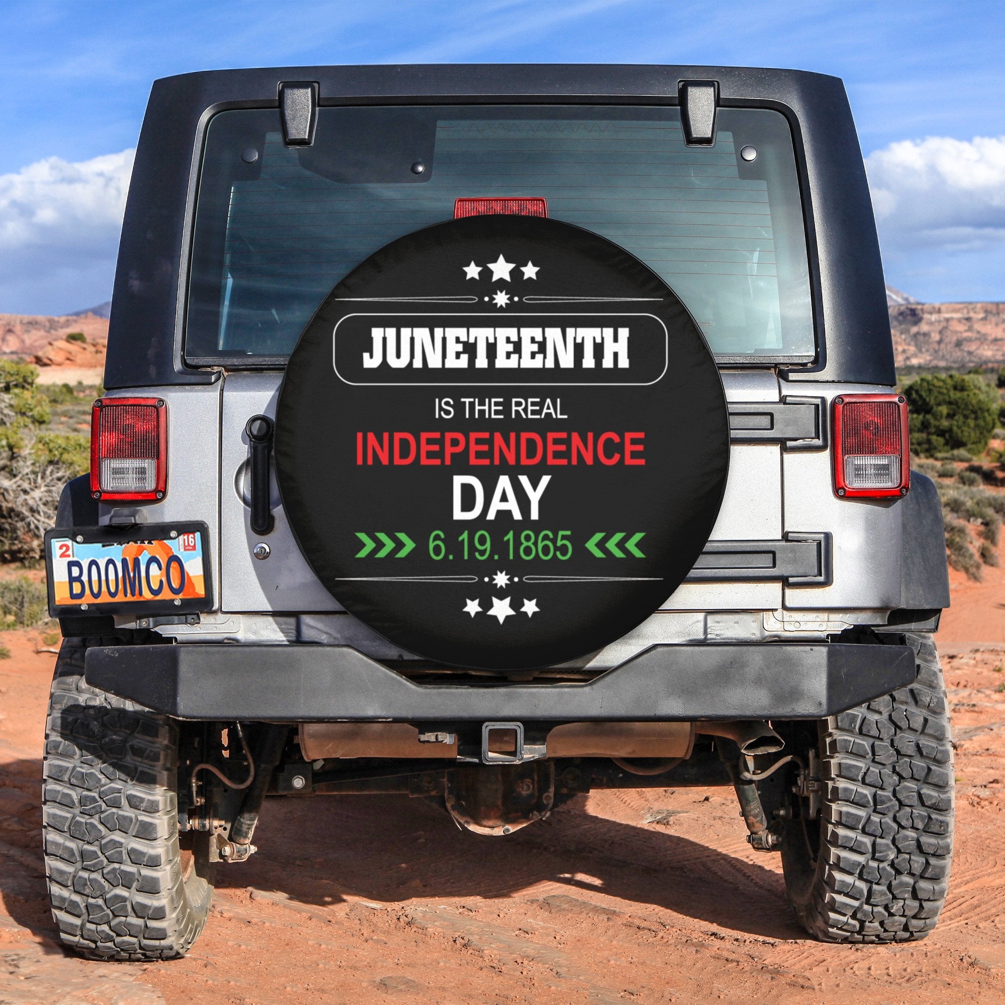 African Tire Covers - Juneteenth Spare Tire Cover Juneteenth Is The Real Independence Day NO.101 LT8