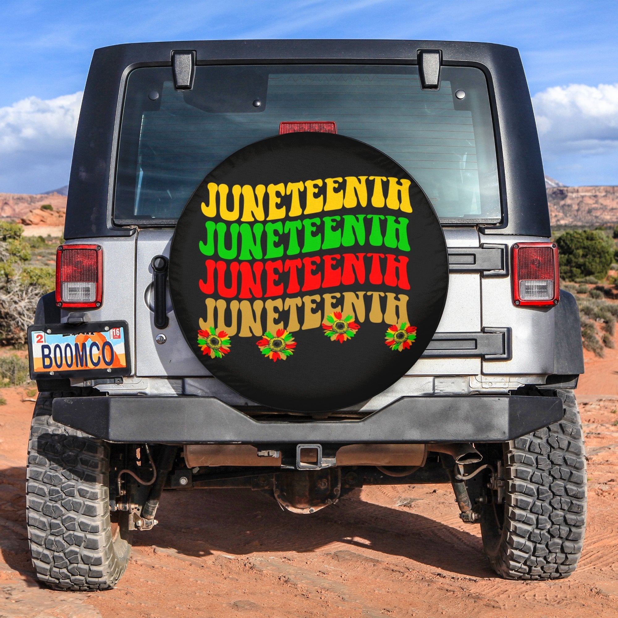 African Tire Covers - Juneteenth Spare Tire Cover NO.107 LT8