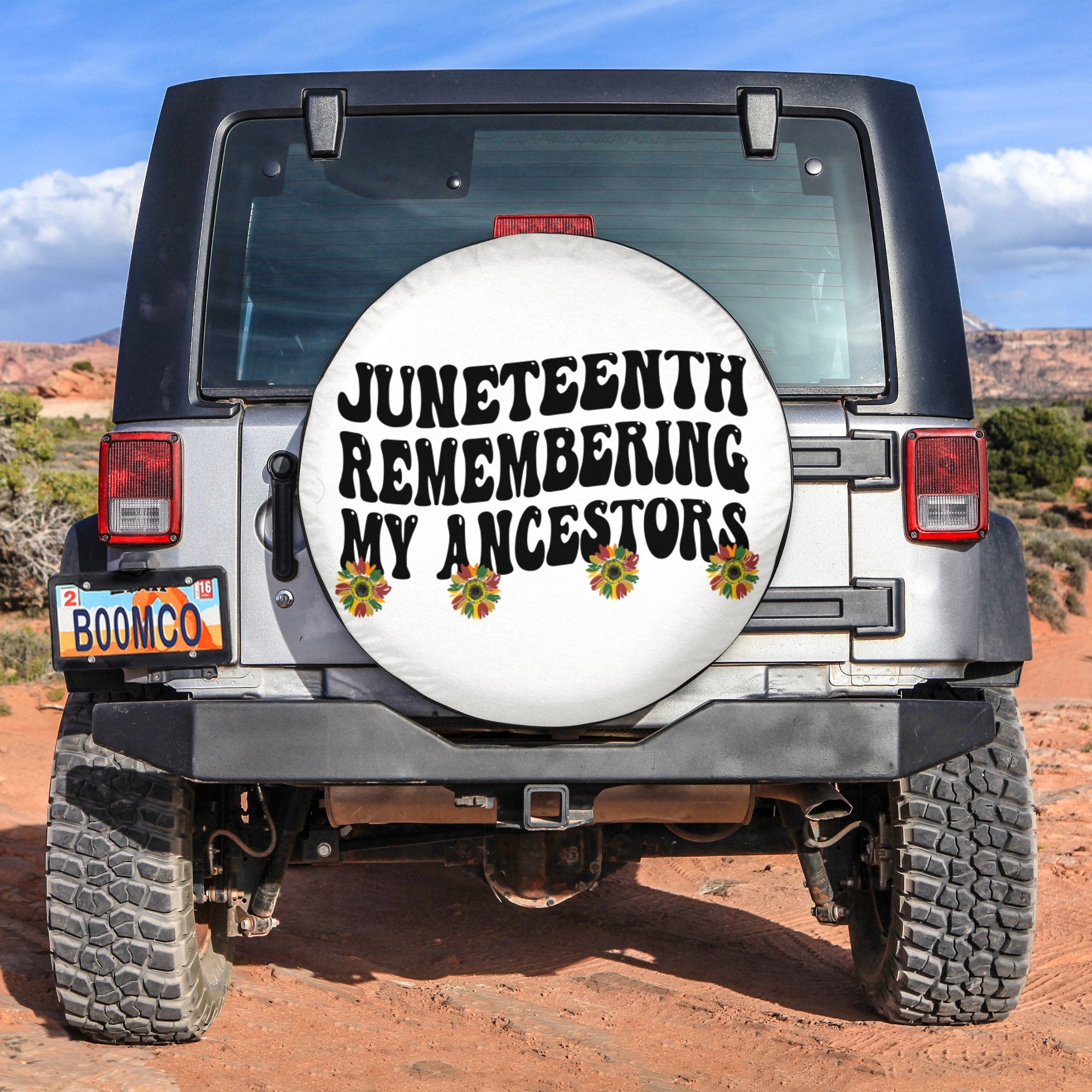 African Tire Covers - Juneteenth Spare Tire Cover Remembering My Ancestors NO.109 LT8