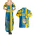 Sweden Football Couples Matching Summer Maxi Dress and Hawaiian Shirt Come On Sverige 2023 World Cup - Wonder Print Shop