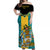 Personalised Bahamas Off Shoulder Maxi Dress Happy Bahamian Emancipation Day - Wonder Print Shop