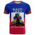 Custom Haiti T Shirt Negre Marron With Haitian Flag - Wonder Print Shop