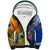 (Custom Personalised) Australia Wallabies And Toa Samoa Rugby Sherpa Hoodie Aboriginal Mix Polynesian - Wonder Print Shop