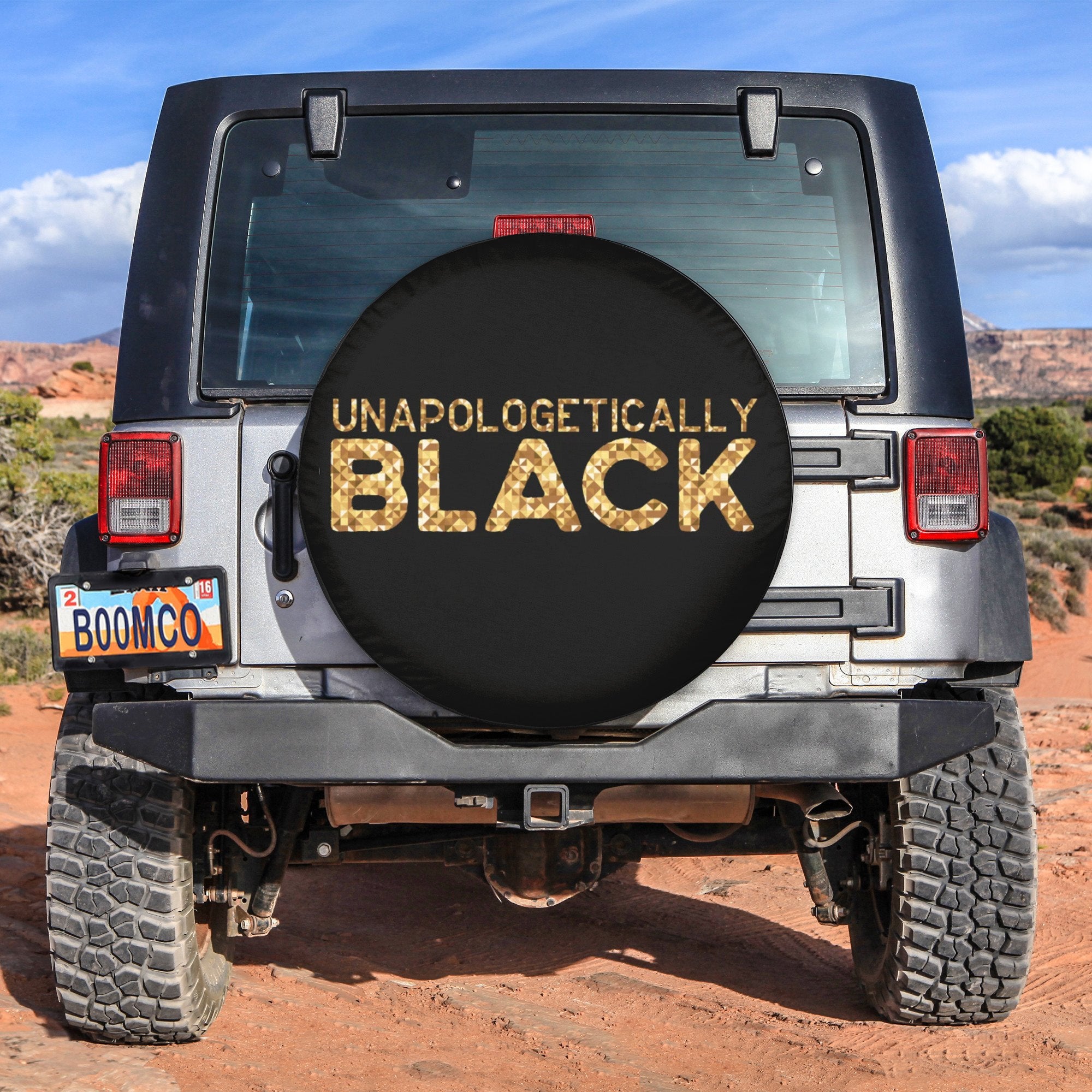 African Tire Covers - Juneteenth Spare Tire Cover Unapologetically Black NO.142 LT8