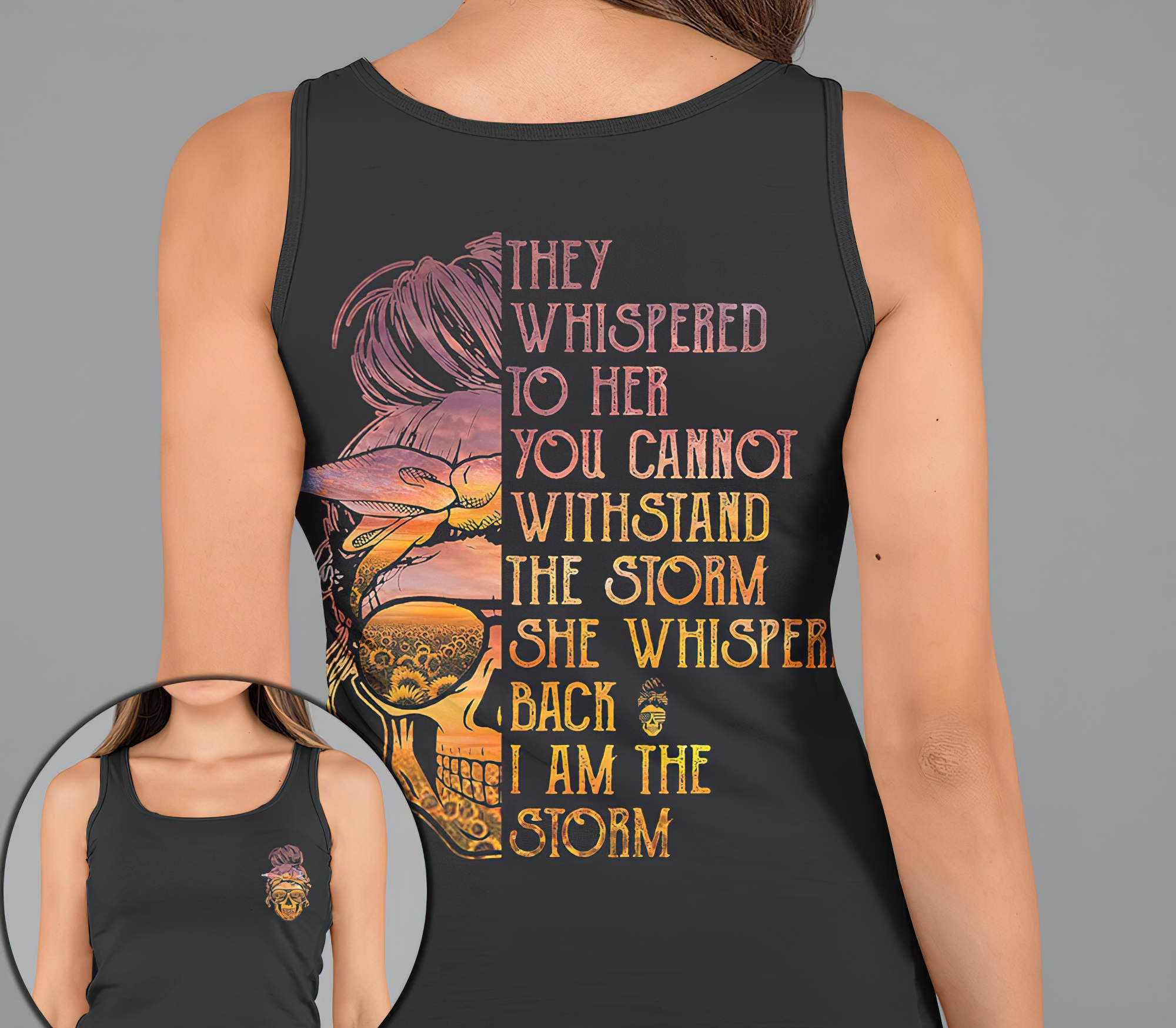 I Am The Storm Skull Tank Top