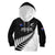 Personalised New Zealand Silver Fern Rugby Kid Hoodie All Black 2024 Go Champions Maori Pattern - Wonder Print Shop