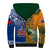 (Custom Personalised) Australia Wallabies And Toa Samoa Rugby Sherpa Hoodie Aboriginal Mix Polynesian - Wonder Print Shop