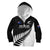 Personalised New Zealand Silver Fern Rugby Kid Hoodie All Black 2024 Go Champions Maori Pattern - Wonder Print Shop