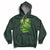 Stuck Between IDK IDC And IDGAF St Patrick's Day Green Flag Skull Skeleton Hoodie - Wonder Print Shop