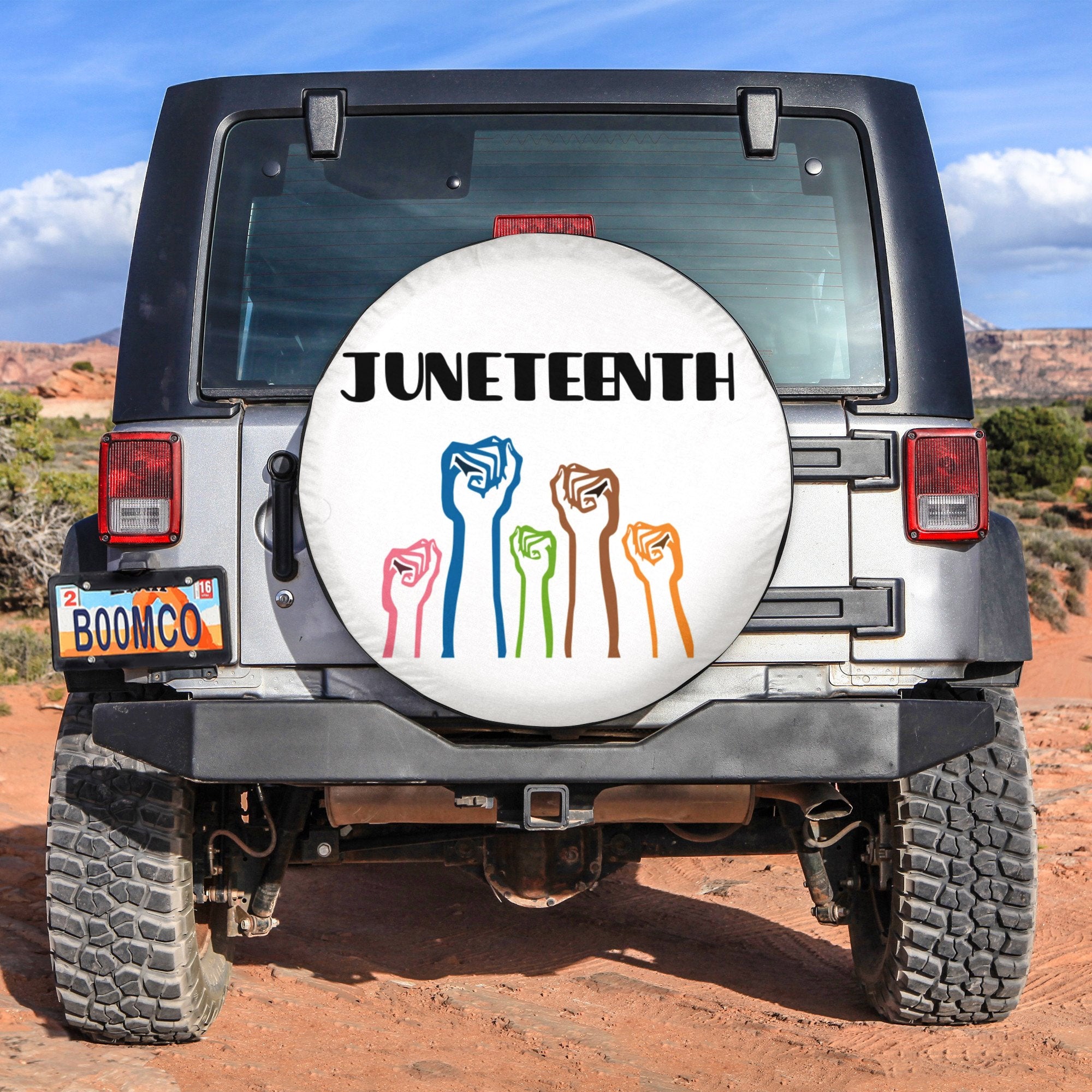 African Tire Covers - Juneteenth Spare Tire Cover NO.165 LT8