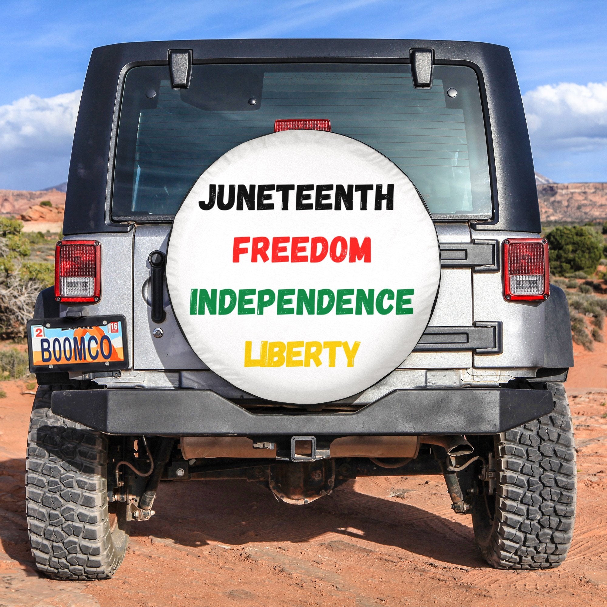 African Tire Covers - Juneteenth Spare Tire Cover Juneteenth Freedom Independence Liberty NO.169 LT8