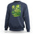 Stuck Between IDK IDC And IDGAF St Patrick's Day Green Flag Skull Skeleton Sweatshirt - Wonder Print Shop