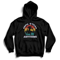 Girls black hoodie with front logo graphic and kangaroo pocket, pullover hooded sweatshirt