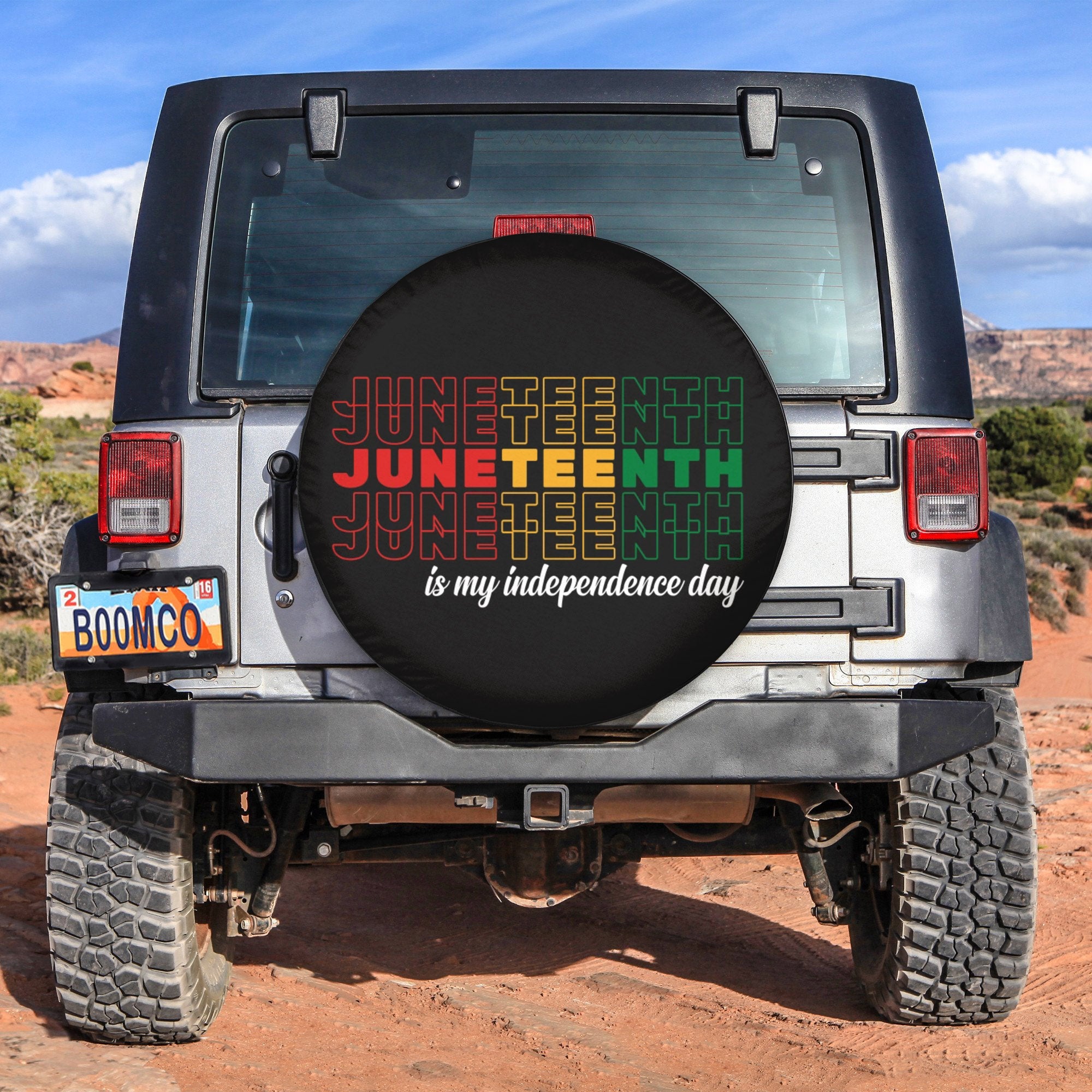 African Tire Covers - Juneteenth Spare Tire Cover Juneteenth Is My Independence Day NO.180 LT8