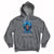 In March We Wear Blue For Colon Cancer Awareness CRC Blue Ribbon Black Woman Hoodie - Wonder Print Shop