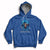 In March We Wear Blue For Colon Cancer Awareness CRC Blue Ribbon Black Woman Hoodie - Wonder Print Shop