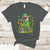 St Patricks Day Mommy's Lucky Charm Cute Dinosaur Boys Girls T-Shirt - Wonder Print Shop