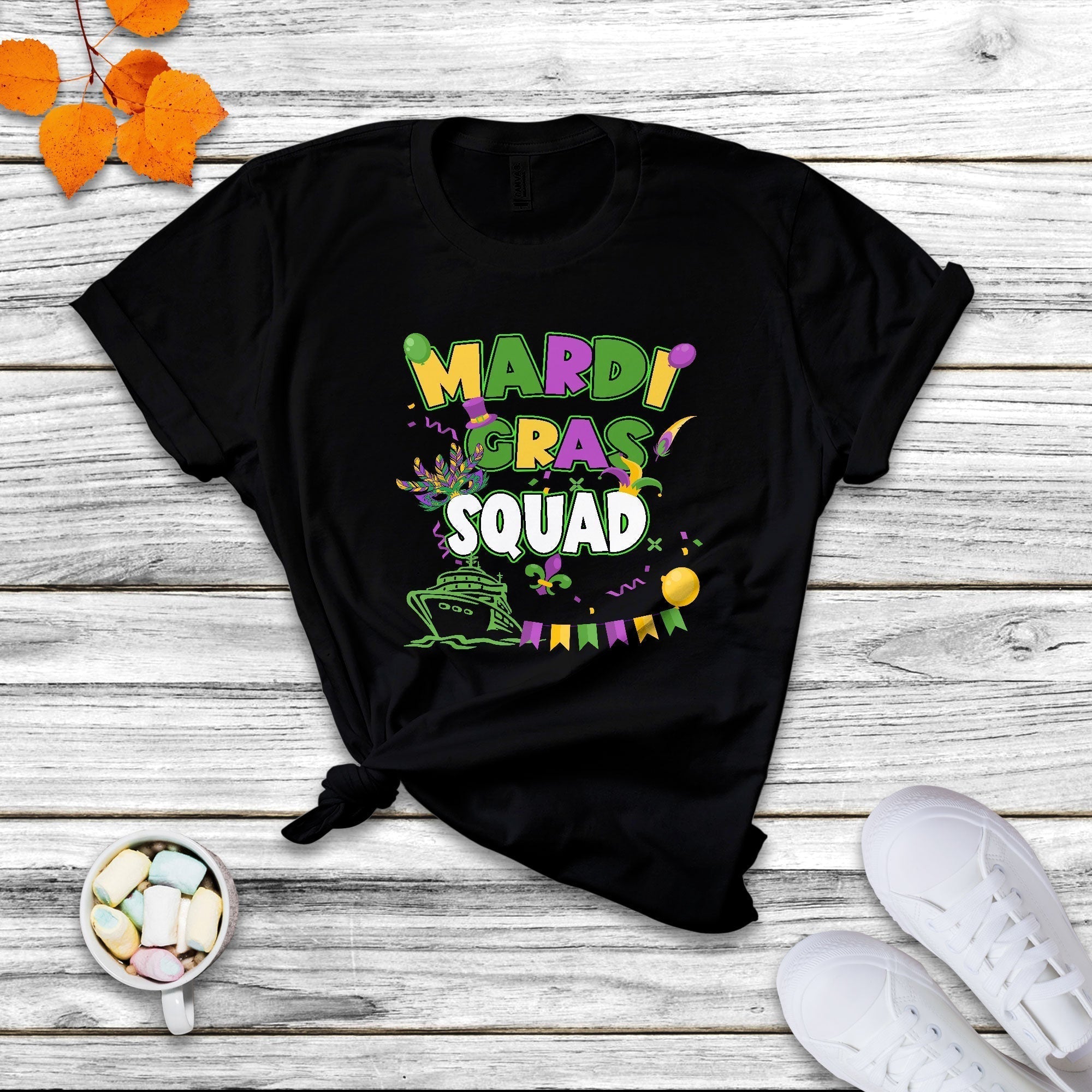 Mardi Gras Squad Matching Group Family Vacation Party T Shirt - Wonder Print Shop