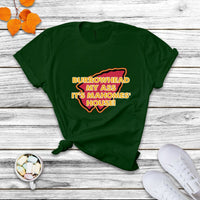 Forest green crewneck T-shirt with front “BURROWHEAD MY ASS IT’S MAHOMES’ HOUSE” graphic