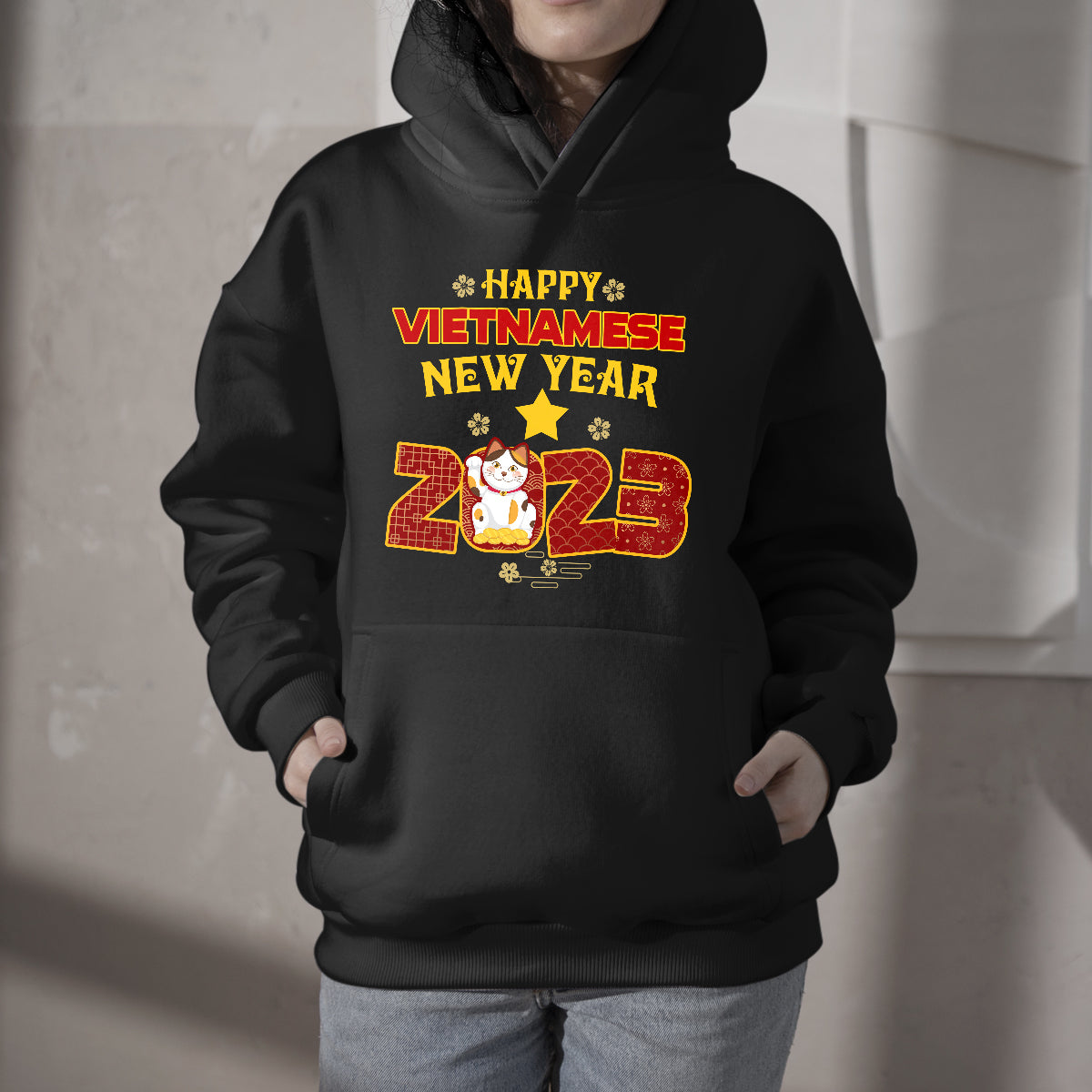 Happy New Year 2023 t-shirt Vietnamese Lunar New Year, Vietnamese Lunar New Year Hoodie - Wonder Print Shop