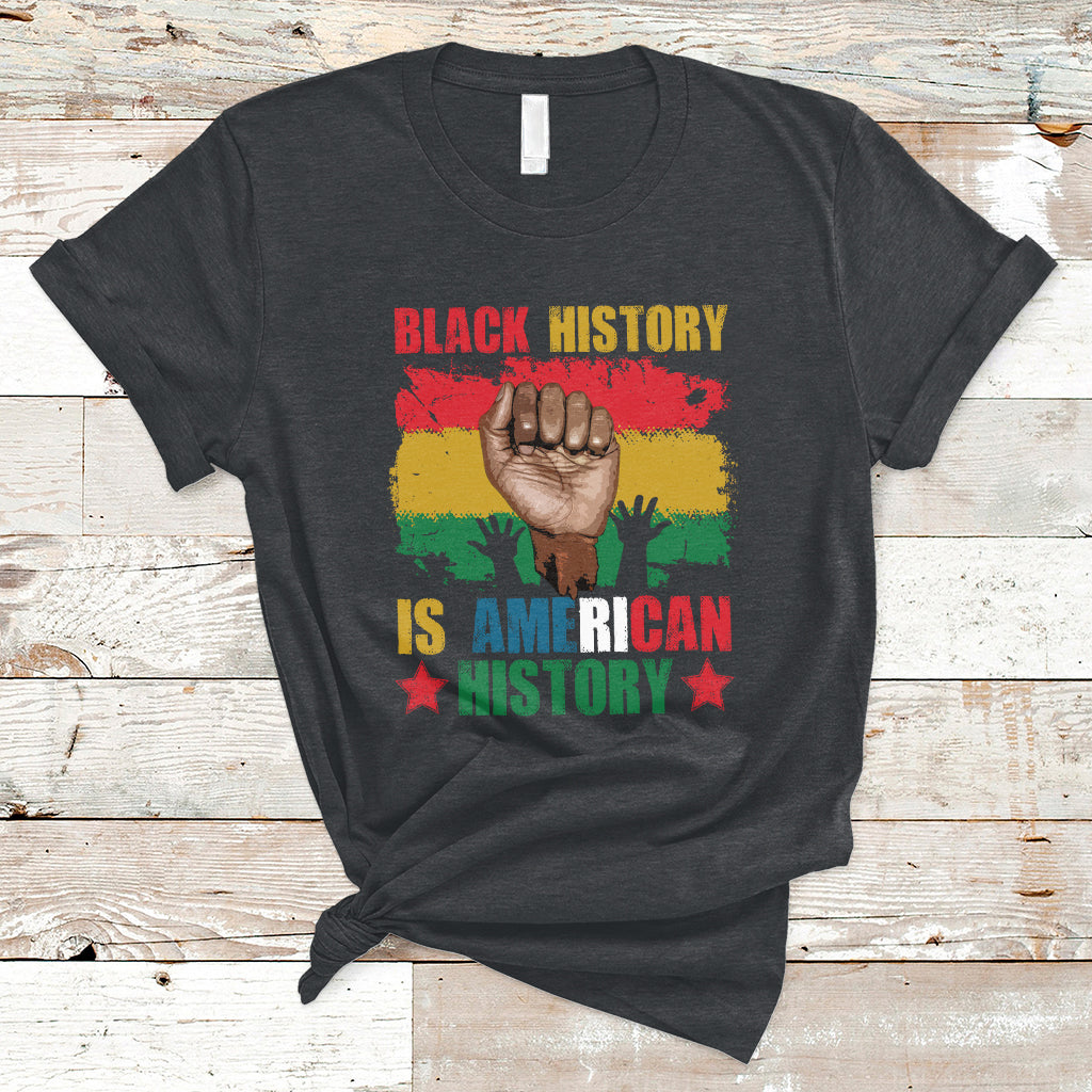 Black History Is American History Patriotic African American T-Shirt - Wonder Print Shop