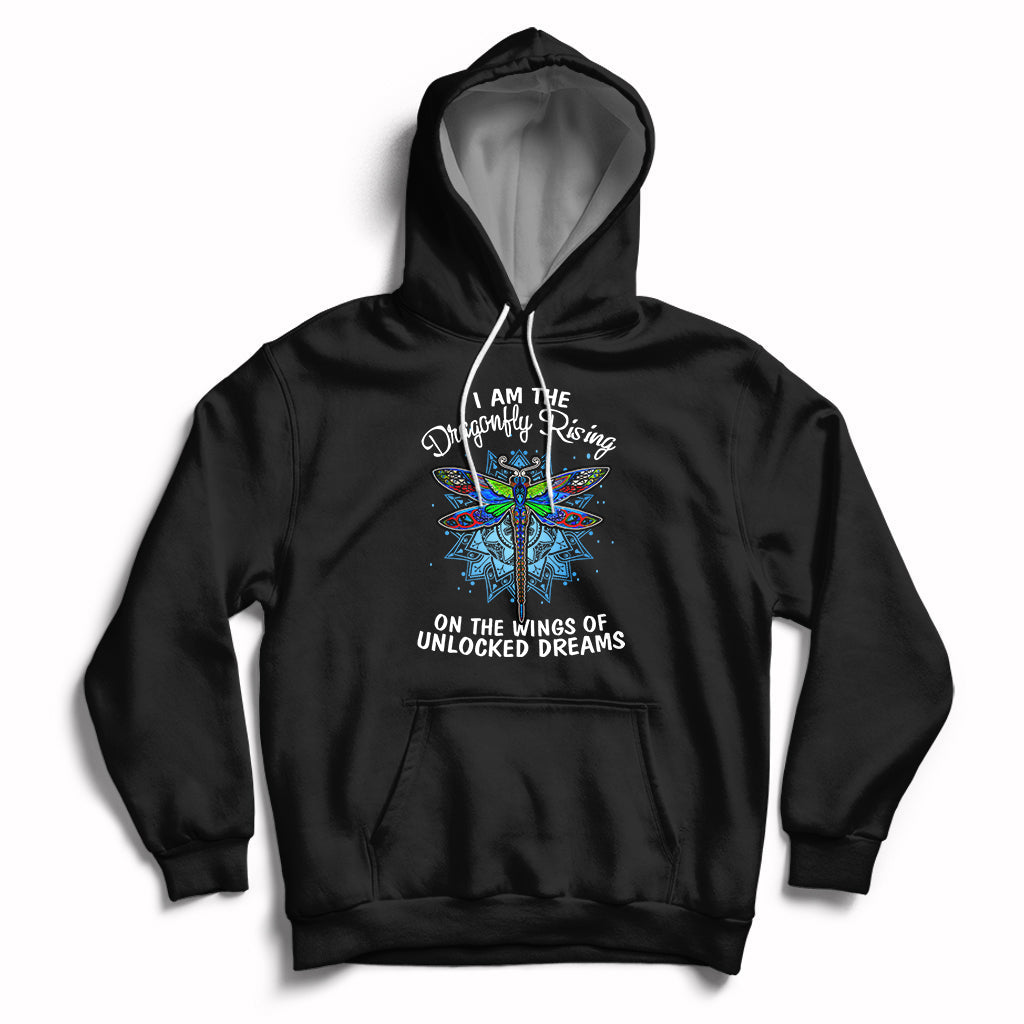 I Am The Dragonfly Rising On The Wings Of Unlocked Dreams Hoodie - Wonder Print Shop