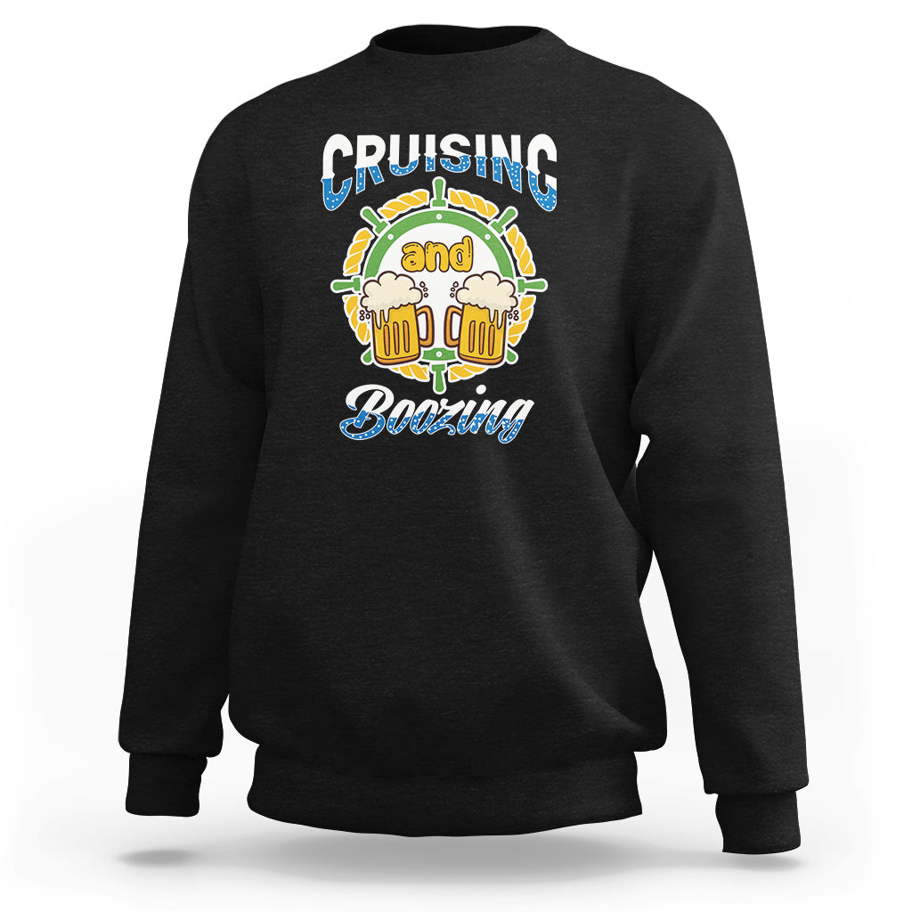 St Patrick's Day Cruise Cruising And Boozing Drinking Squad Sweatshirt - Wonder Print Shop