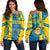 Sweden Football Off Shoulder Sweater Come On Sverige 2023 World Cup - Wonder Print Shop